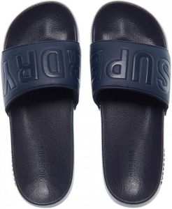 Superdry Sport Code Core Pool Slide badslippers donkerblauw