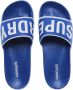 Superdry Sport Code Core Pool Slide badslippers kobaltblauw wit - Thumbnail 1