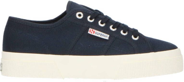 Superga canvas sneakers donkerblauw