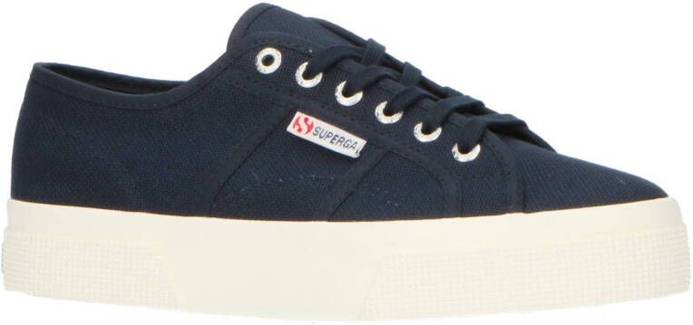 Superga canvas sneakers donkerblauw