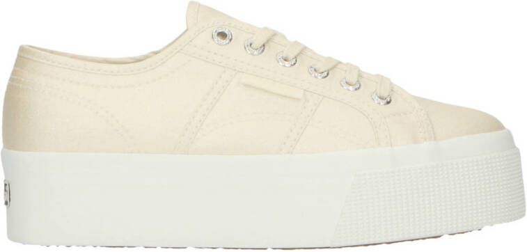 Superga 2790 Platform White-Pink Fuchsia FW Sneakers Adult Wit Adult Wit