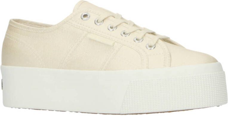 Superga 2790 Platform White-Pink Fuchsia FW Sneakers Adult Wit Adult Wit