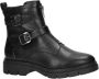 Tamaris Stoere vegan bikerboot met rits en gespen Zwart Dames - Thumbnail 1