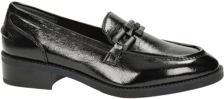 Tamaris lak loafers zwart