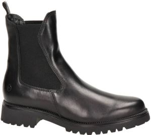 Tamaris leren chelsea boots zwart