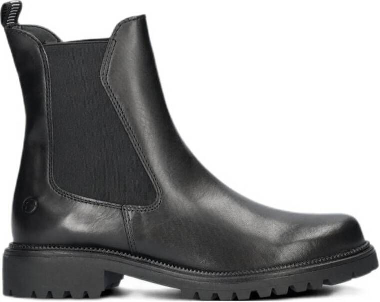 Tamaris leren chelsea boots zwart
