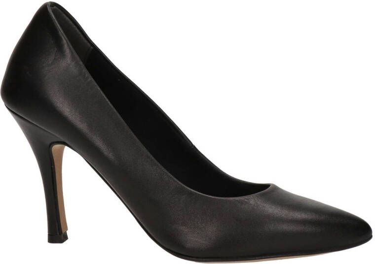 Tamaris leren pumps zwart