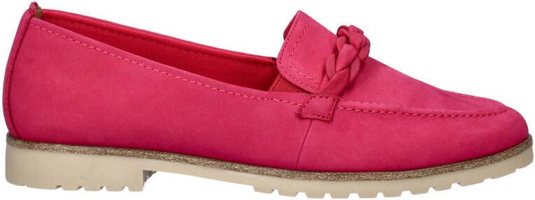 Tamaris nubuck loafers fuchsia