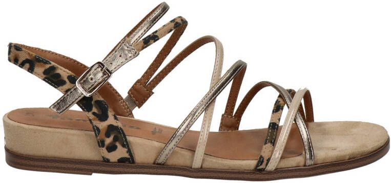 Tamaris sandalen beige goud