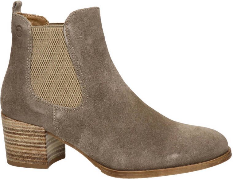 Tamaris suède chelsea boots taupe