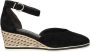 Tamaris suède espadrilles zwart - Thumbnail 1