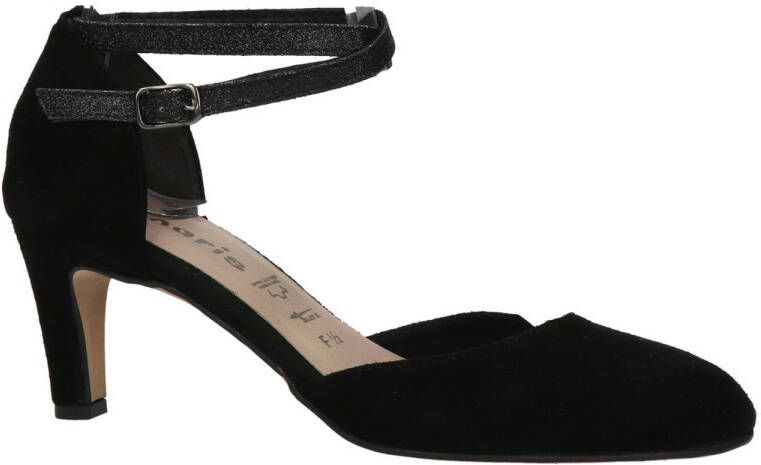 Tamaris suède pumps zwart