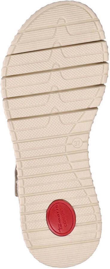 Tamaris Comfort leren sandalen ecru - Foto 3