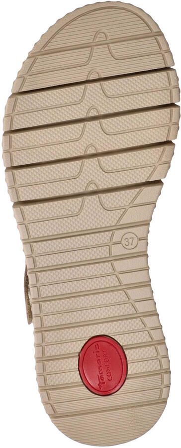 Tamaris Comfort leren sandalen goud - Foto 3