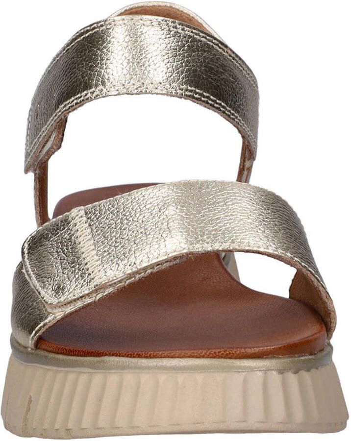 Tamaris Comfort leren sandalen goud - Foto 2