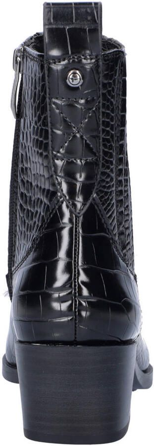 Tamaris cowboylaarzen met dierenprint zwart - Foto 2