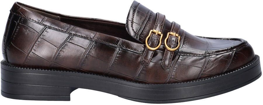 Tamaris lakleren loafers donkerbruin