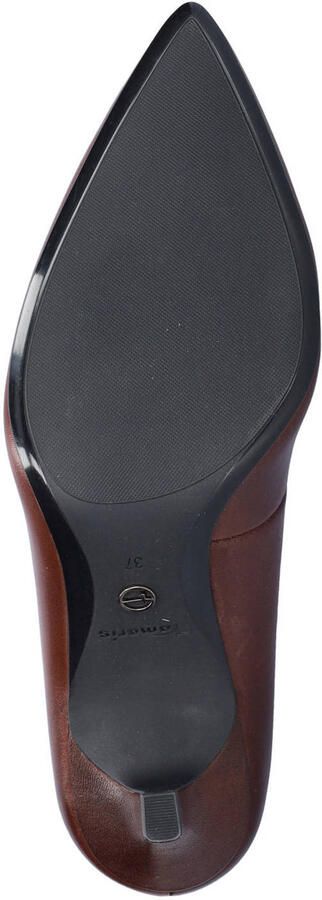 Tamaris leren pumps bruin - Foto 3