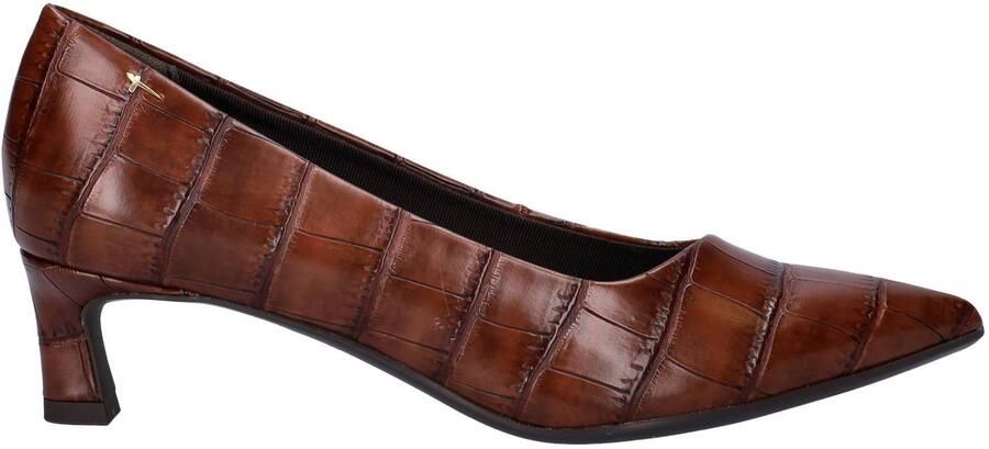Tamaris pumps met dierenprint cognac