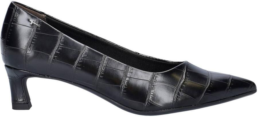 Tamaris pumps met dierenprint zwart