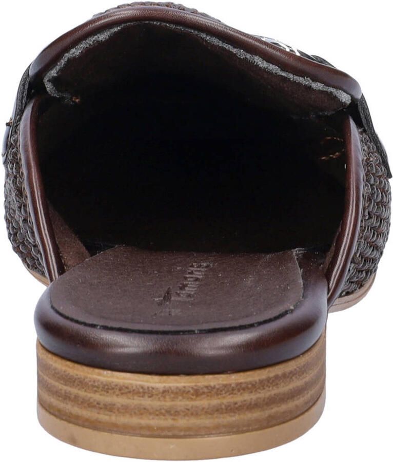 Tamaris rieten slippers bruin - Foto 2
