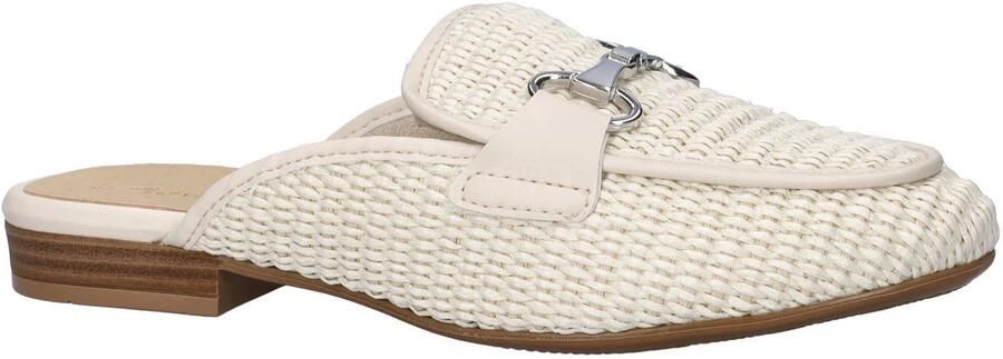 Tamaris rieten slippers ecru - Foto 3