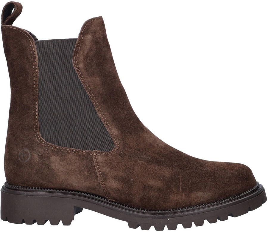 Tamaris suede chelsea boots bruin