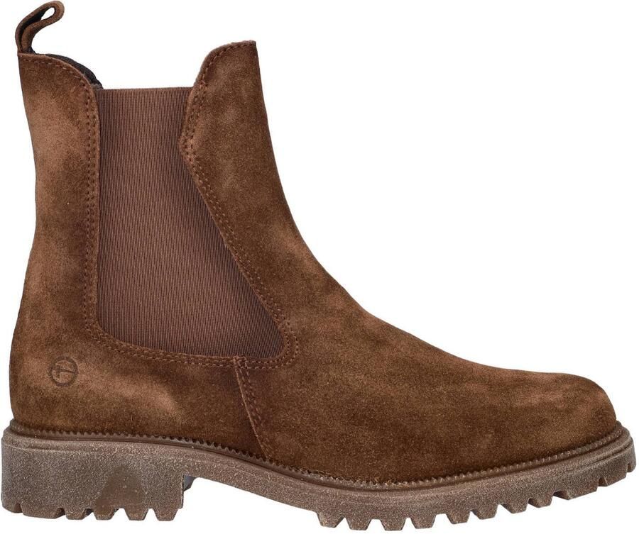 Tamaris suede chelsea boots camel