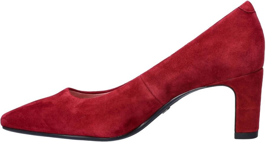 Tamaris suède pumps met hak rood - Foto 3