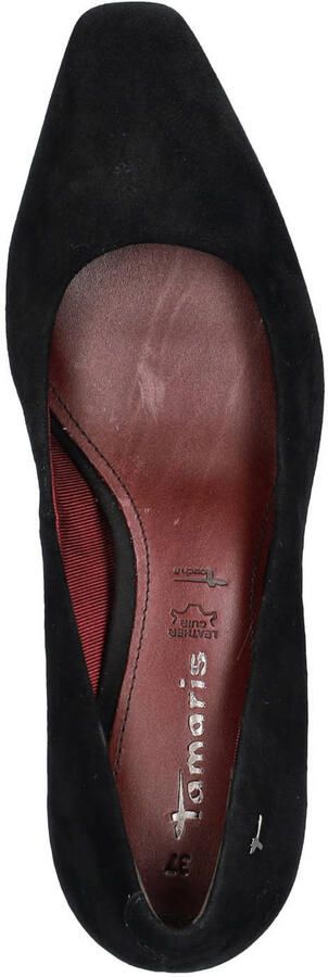 Tamaris suède pumps met hak zwart - Foto 3
