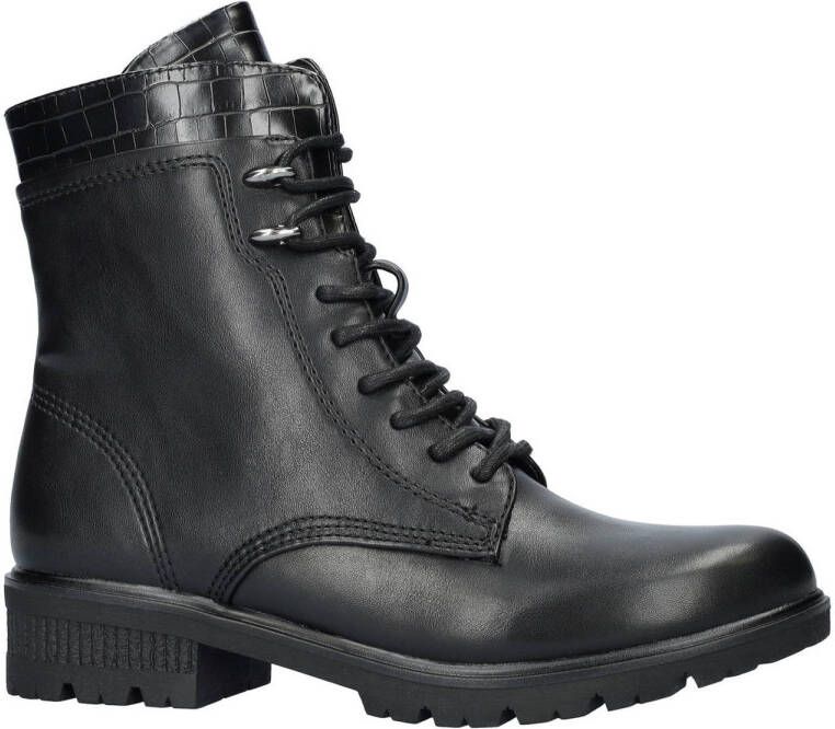 Tamaris veterboots zwart