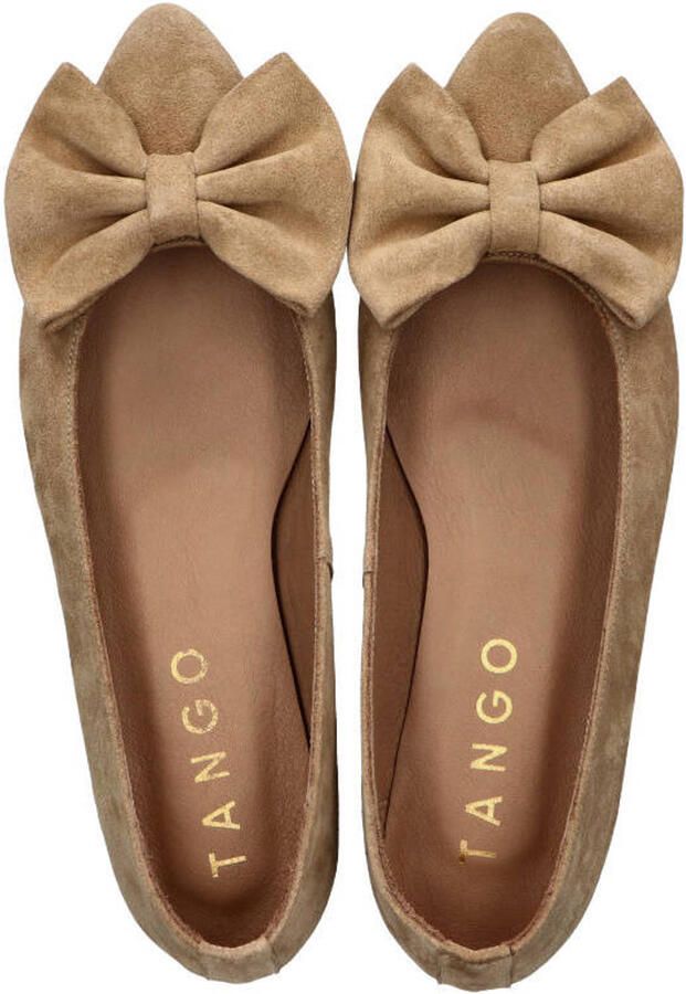 Tango Duna 3 m suède loafers met strikje beige - Foto 2