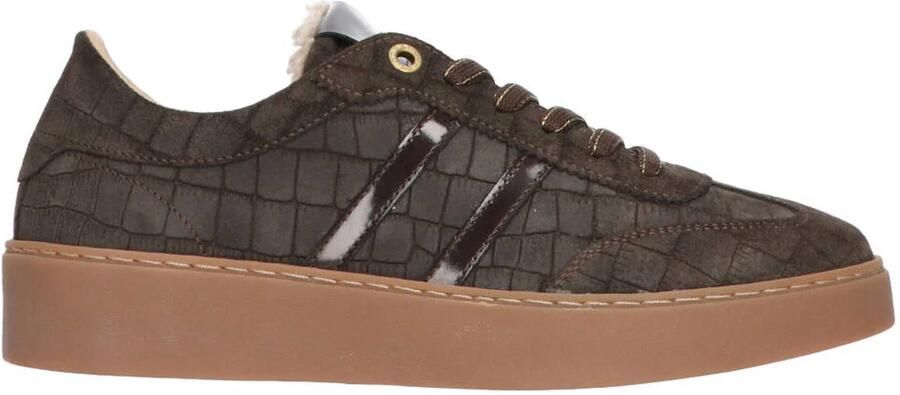 Tango Nynke 1-ao suède sneakers donkerbruin