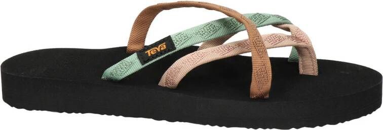 Teva Olowahu teenslippers lichtgroen zalm