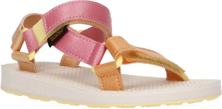 Teva Original Universal Glisten sandalen lichtroze zalm Meisjes Imitatieleer 29 30