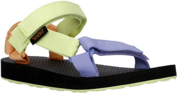 Teva Original Universal sandalen lila geel oranje Meisjes Textiel Meerkleurig 33 34