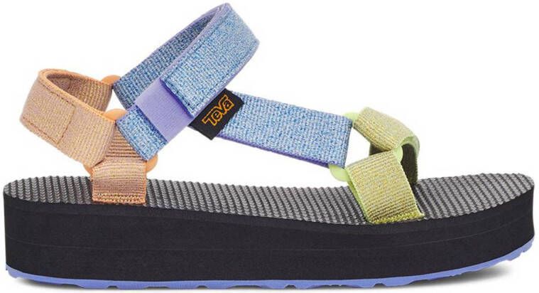 Teva sandalen lichtblauw Meisjes Textiel Meerkleurig 32