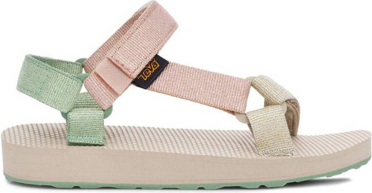 Teva sandalen roze mint goud