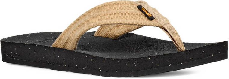 Teva M REFLIP CANVAS Heren Slippers Zwart Beige