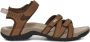 Teva Tirra Leather Sandaal Dames Bruin - Thumbnail 1