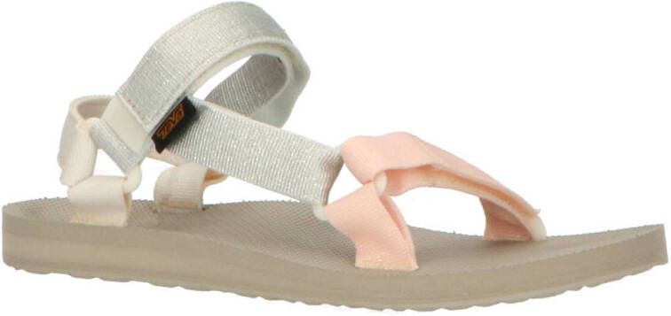 Teva Universal slide slippers wit zand lichtroze