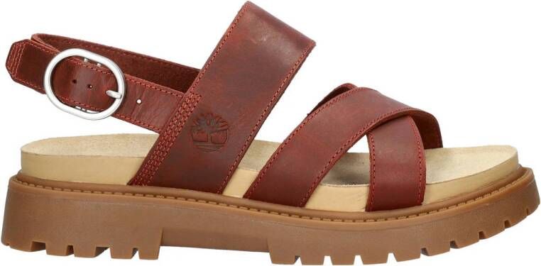 Timberland Women's Clairemont Way Cross-Strap Sandal Sandalen bruin