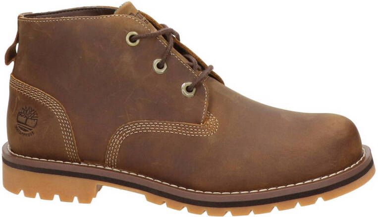 Timberland leren veterboots cognac