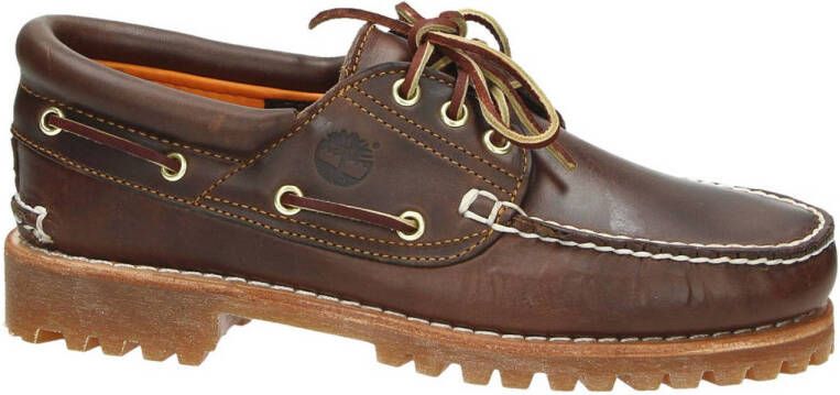 Timberland leren veterschoenen cognac