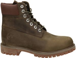 Timberland Premium 6-Inch nubuck veterboots donkergroen