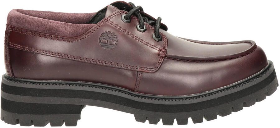 Timberland Britton Drive leren veterschoenen met profielzool bordeaux