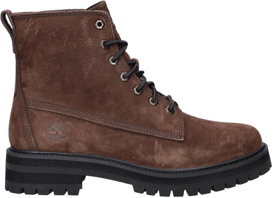 Timberland Britton Drive suède veterboots met profielzool bruin