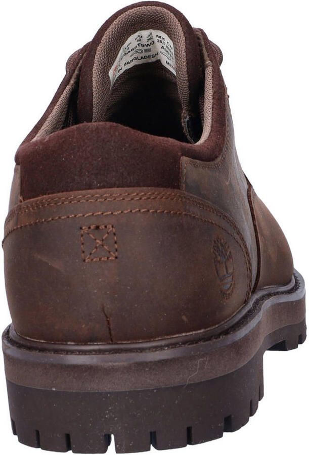 Timberland Britton Road leren veterschoenen met profielzool bruin - Foto 2