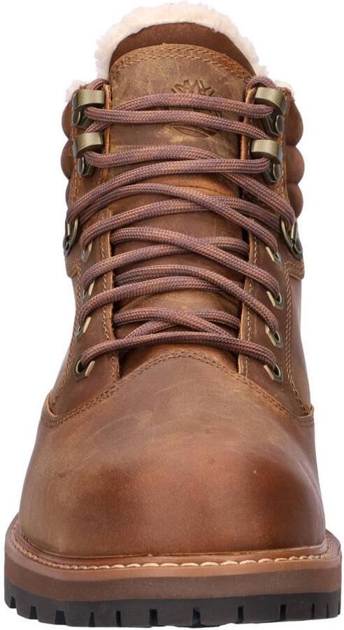Timberland leren veterboots met profielzool cognac - Foto 2