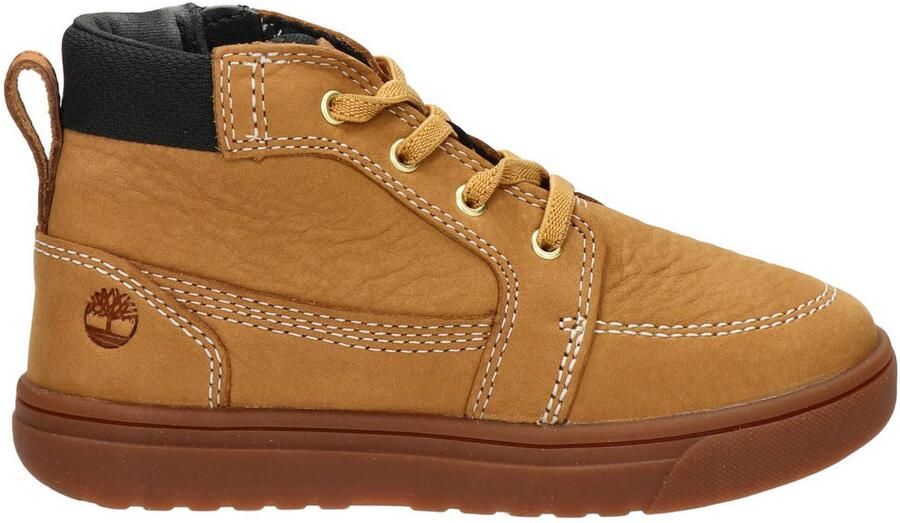 Timberland Lisbon Street Mid suède veterschoenen cognac